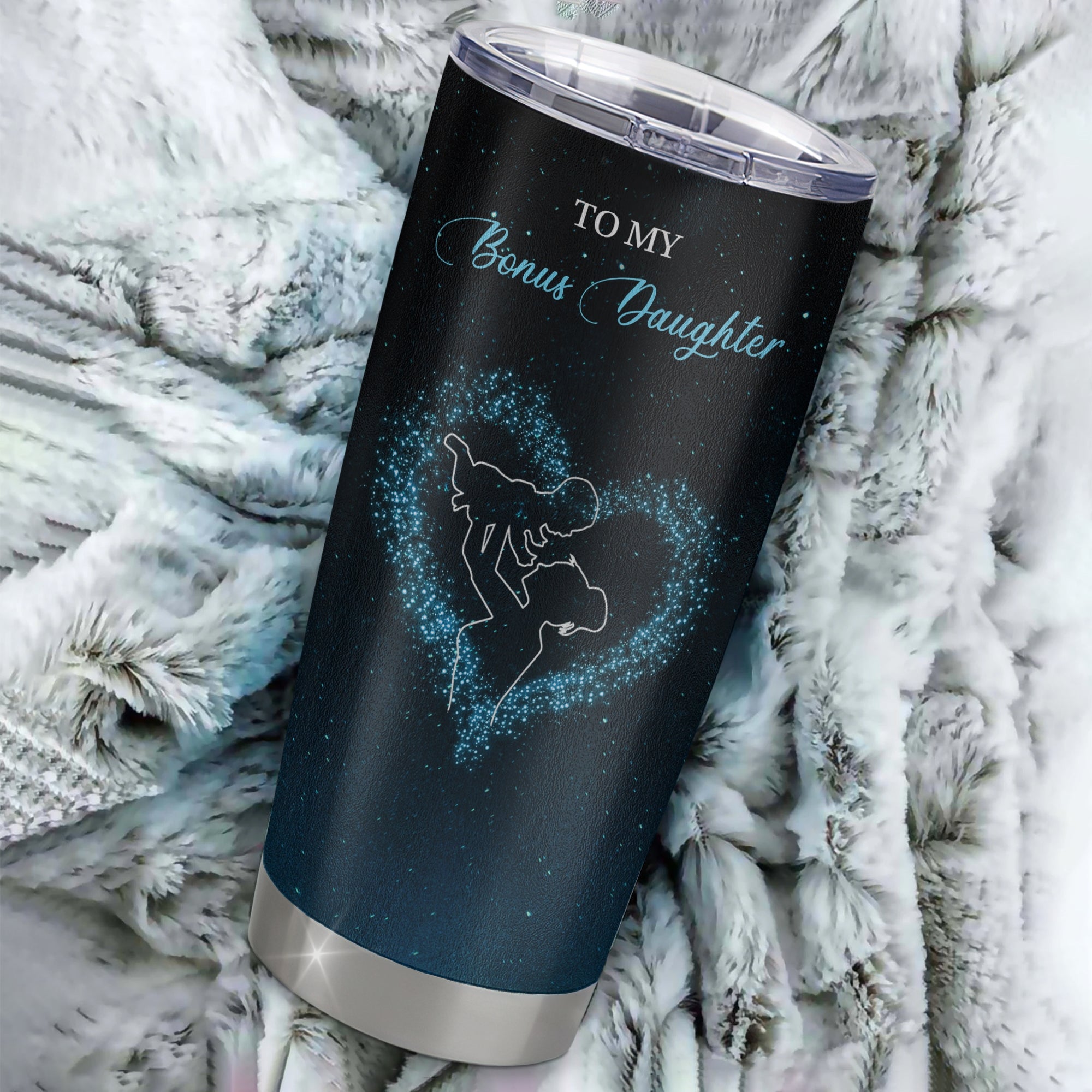 Personalized To My Bonus Daughter Tumbler From Stepmother Stainless Steel Cup Promise To Love You Stepdaughter Birthday Graduation Christmas Travel Mug | teecentury