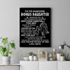 Personalized To My Bonus Daughter Viking Canvas From Step Dad Whenever You Feel Overwhelmed Stepdaughter Birthday Gifts Christmas Custom Wall Art Print Framed Canvas | teecentury