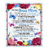 Personalized To My Bonus Mom Blanket From Daughter Son Thank You For Loving Me Stepmom Birthday Mothers Day Christmas Customized Bed Fleece Blanket | teecentury