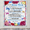 Personalized To My Bonus Mom Blanket From Daughter Son Thank You For Loving Me Stepmom Birthday Mothers Day Christmas Customized Bed Fleece Blanket | teecentury