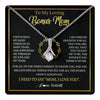 Alluring Beauty Necklace 14K White Gold Finish | 1 | Personalized To My Bonus Mom Gifts Necklace From Stepdaughter Stepson Grateful Thank You Stepmom Birthday Gifts Mothers Day Christmas Gift Box Message Card | teecentury