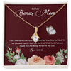 Alluring Beauty Necklace 18K Yellow Gold Finish | Personalized To My Bonus Mom Necklace Thank You For Being A Part Of My Life Mother In Law Stepmom Jewelry Birthday Mothers Day Customized Gift Box Message Card | teecentury