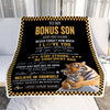 Personalized To My Bonus Son Blanket Tiger I Love You Forever From Stepmom Stepdad Stepson Birthday Gifts Christmas Graduation Customized Fleece Blanket | teecentury
