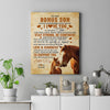 Personalized To My Bonus Son Canvas From Stepmom Stepdad Always Remember I Love You Horse Stepson Birthday Gifts Graduation Christmas Custom Wall Art Print Framed Canvas | teecentury