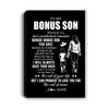 Personalized To My Bonus Son Canvas From Stepmother Whenever You Feel Overwhelmed Stepson Birthday Gifts Graduation Christmas Custom Wall Art Print Framed Canvas | teecentury