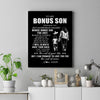Personalized To My Bonus Son Canvas From Stepmother Whenever You Feel Overwhelmed Stepson Birthday Gifts Graduation Christmas Custom Wall Art Print Framed Canvas | teecentury