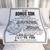 Personalized To My Bonus Son Gifts Blanket From Stepmom Stepdad Elephant My Only Wish For You Stepson Birthday Gifts Graduation Christmas Fleece Blanket | teecentury