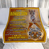Personalized To My Bonus Son Gifts Blanket From Stepmom Stepdad I Wish You The Strength Tiger Stepson Birthday Gifts Christmas Graduation Fleece Blanket | teecentury