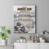 Personalized To My Bonus Son Gifts Canvas From Stepmom Stepdad Wolf My Only Wish For You Stepson Birthday Gifts Graduation Christmas Custom Wall Art Framed Canvas | teecentury