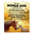 Personalized To My Bonus Son Gifts From Stepmother Stepdad Blanket Don't Give Up Horse Gifts For Stepson Birthday Graduation Christmas Custom Fleece Blanket | teecentury
