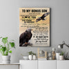 Personalized To My Bonus Son Gifts From Stepmother Stepdad Canvas Eagle Never Forget How Much I Love You Stepson Birthday Graduation Christmas Custom Art Framed Canvas | teecentury