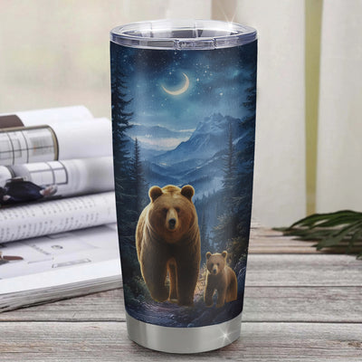 Personalized To My Bonus Son Gifts From Stepmother Stepdad Tumbler Bear Never Forget How Much I Love You Stepson Birthday Graduation Christmas Custom Cup Travel Mug | teecentury