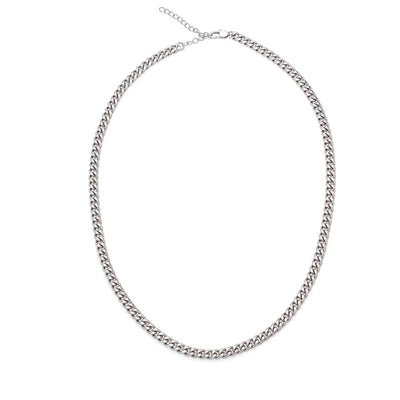 Cuban Link Chain Necklace Stainless Steel | 4 | Personalized To My Bonus Son Gifts Necklace From Stepmom Wherever Your Journey In Life Tiger Stepson Birthday Gifts Graduation Custom Gift Box Message Card | https://teecentury.
