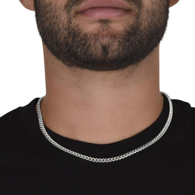 Cuban Link Chain Necklace Stainless Steel | 3 | Personalized To My Bonus Son Gifts Necklace From Stepmom Wherever Your Journey In Life Tiger Stepson Birthday Gifts Graduation Custom Gift Box Message Card | https://teecentury.