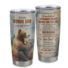 Personalized To My Bonus Son Gifts Tumbler From Stepmom Stepdad Whenever Bear Unique Birthday Gifts For Stepson Graduation Christmas Stainless Steel Cup Travel Mug | teecentury