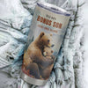 Personalized To My Bonus Son Gifts Tumbler From Stepmom Stepdad Whenever Bear Unique Birthday Gifts For Stepson Graduation Christmas Stainless Steel Cup Travel Mug | teecentury