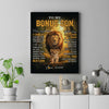 Personalized To My Bonus Son Lion Canvas From Stepdad Never Forget That I Love You Stepson Birthday Gifts Graduation Christmas Custom Wall Art Print Framed Canvas | teecentury