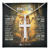 Stainless Cross Necklace Stainless Steel | 1 | Personalized To My Bonus Son Lion Necklace From Stepmom Never Forget That I Love You Stepson Birthday Graduation Christmas Customized Gift Box Message Card | teecentury