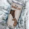 Personalized To My Bonus Son Tumbler From Stepmom Stainless Steel Cup This Old Horse Love You Stepson Birthday Graduation Christmas Custom Travel Mug | teecentury