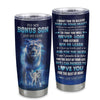 Personalized To My Bonus Son Tumbler From Stepmother Believe Your Heart Stepson Gift Birthday Graduation Christmas Custom Stainless Steel Cup Travel Mug | teecentury