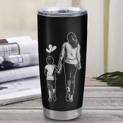 Personalized To My Bonus Son Tumbler From Stepmother Stainless Steel Cup Whenever You Feel Overwhelmed Stepson Birthday Graduation Christmas Travel Mug | teecentury