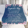 Personalized To My Boyfriend's Mom Blanket Thank You For Welcoming Me Boyfriends Mom Mother's Day Birthday Gifts Christmas Customized Fleece Throw Blanket | teecentury