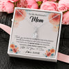 Alluring Beauty Necklace 14K White Gold Finish | 2 | Personalized To My Boyfriend's Mom Gifts Necklace Thank You Birthday Gifts For Boyfriends Mom Mother In Law Mothers Day Jewelry Gift Box Message Card | teecentury