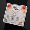 Love Knot Necklace 18K Yellow Gold Finish | 2 | Personalized To My Boyfriend's Mom Gifts Necklace Thank You Birthday Gifts For Boyfriends Mom Mother In Law Mothers Day Jewelry Gift Box Message Card | teecentury