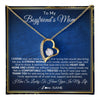 Forever Love Necklace 18K Yellow Gold Finish | 1 | Personalized To My Boyfriend's Mom Necklace From Daughter A Strong Women Mother In Law Birthday Mothers Day Christmas Customized Gift Box Message Card | teecentury