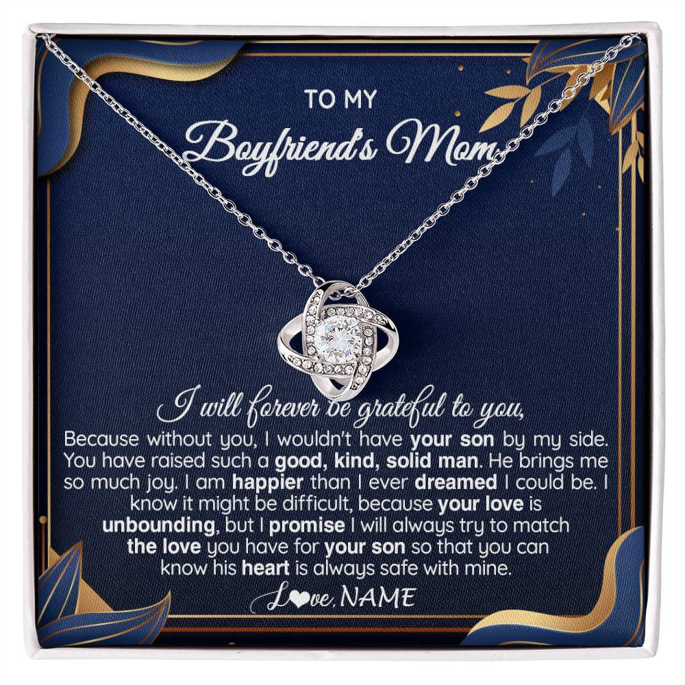 Fa Gifts To My Boyfriends Mom Necklace - Gifts For Boyfriends Mom,  Boyfriends Mom Gift On Birthday, Christmas, Thanksgiving, Valentines With  Message