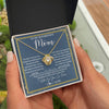 Love Knot Necklace 18K Yellow Gold Finish | Personalized To My Boyfriend's Mom Necklace Thank You For Rasing The Man Boyfriends Mom Mother's Day Birthday Pendant Jewelry Customized Gift Box Message Card | teecentury