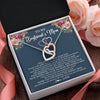 Interlocking Hearts Necklace Stainless Steel & Rose Gold Finish | 2 | Personalized To My Boyfriend's Mom Necklace Thank You Mother In Law Mother Of The Groom Birthday Wedding Mothers Day Christmas Customized Gift Box Message Card | teecentury