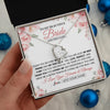 Forever Love Necklace 14K White Gold Finish | 2 | Personalized To My Bride Necklace Gift From Groom Wedding Day My True Love Romantic Groom To Bride Jewelry Gifts Meaningful Custom Gift Box Message Card | https://teecentury.