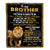 Personalized To My Brother Blanket From Sister Lion Always A Brother For Men Big Brother Birthday Graduation Christmas Customized Gift Bed Fleece Throw Blanket | teecentury