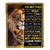 Personalized To My Dad Blanket From Daughter Lion I Love You Dad Father's Day Birthday Thanksgiving Christmas Customized Fleece Blanket Blanket | Teecentury.com