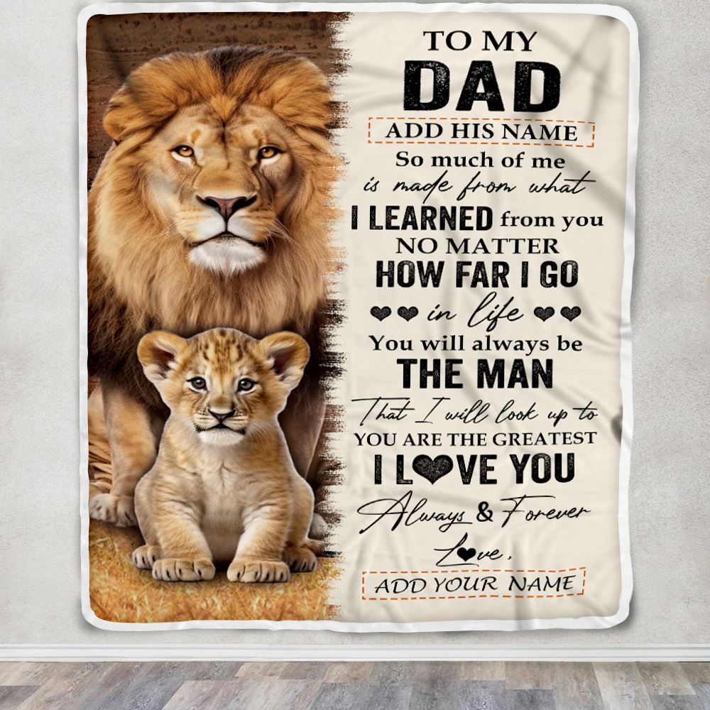 Blanket Birthday Gift For Father From Son Dad Photo Blanket Gifts