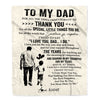 Personalized To My Dad Blanket From Son For All The Times That I Forgot To Thank You Dad Birthday Fathers Day Christmas Customized Fleece Blanket | teecentury