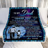 Personalized To My Dad Blanket From Son Thank You Day By Day Dad Birthday Fathers Day Thanksgiving Christmas Customized Bed Fleece Blanket | teecentury
