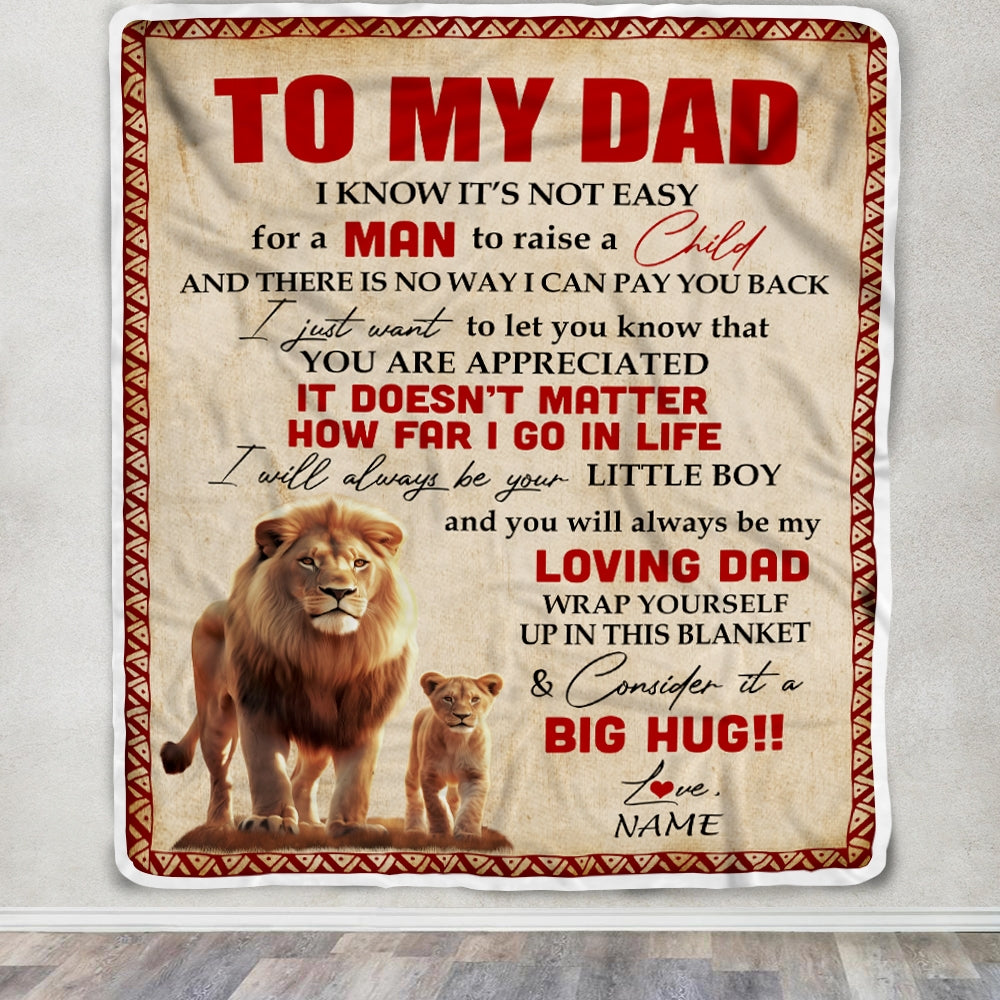 To my son deals lion blanket