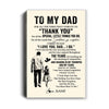 Personalized To My Dad Canvas From Son For All The Times That I Forgot To Thank You Dad Birthday Fathers Day Christmas Custom Wall Art Print Framed Canvas | teecentury