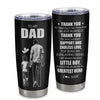 Personalized To My Dad Gifts From Son Tumbler Thank You For Believing In Me Gifts For Dad Birthday Fathers Day Christmas Custom Stainless Steel Cup Travel Mug | teecentury