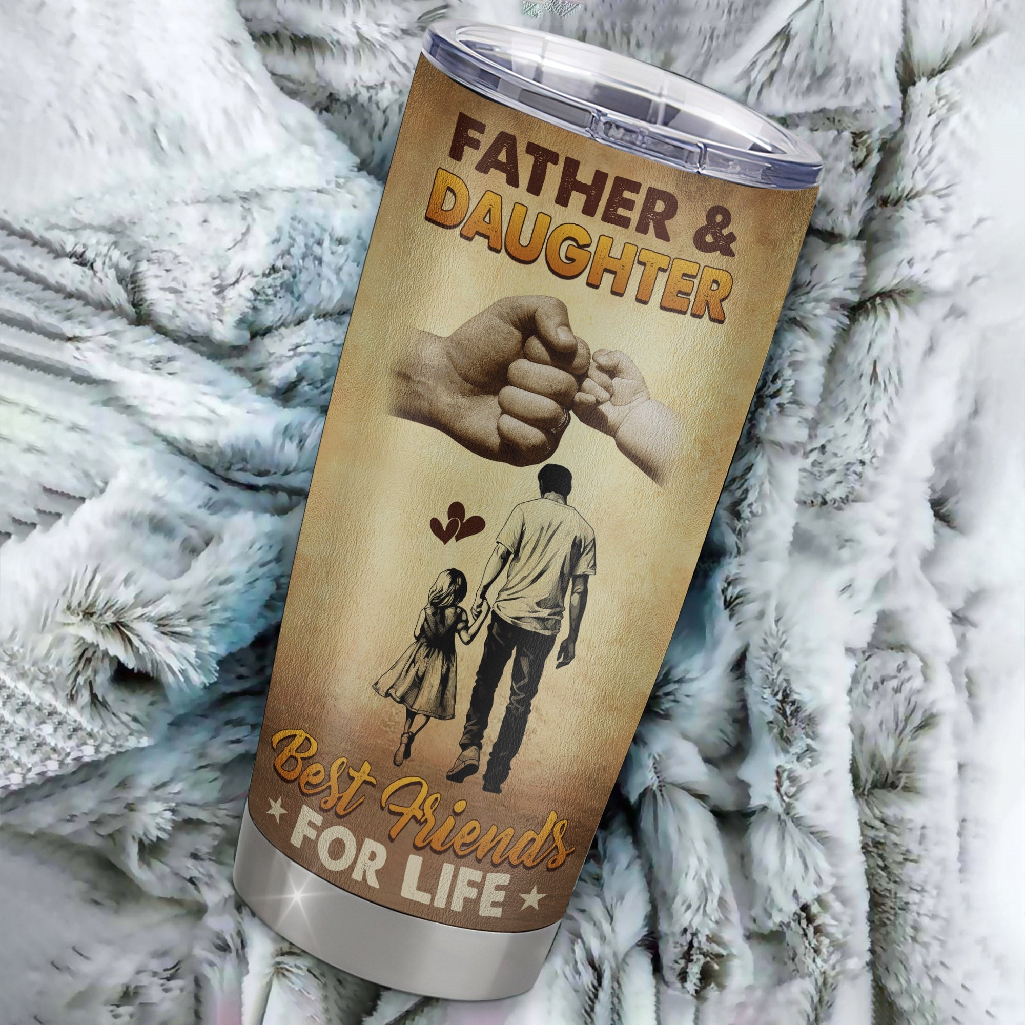 Personalized To My Dad Tumbler From Daughter Stainless Steel Cup Father And Daughter Best Friend For Life Dad Birthday Fathers Day Christmas Travel Mug | teecentury