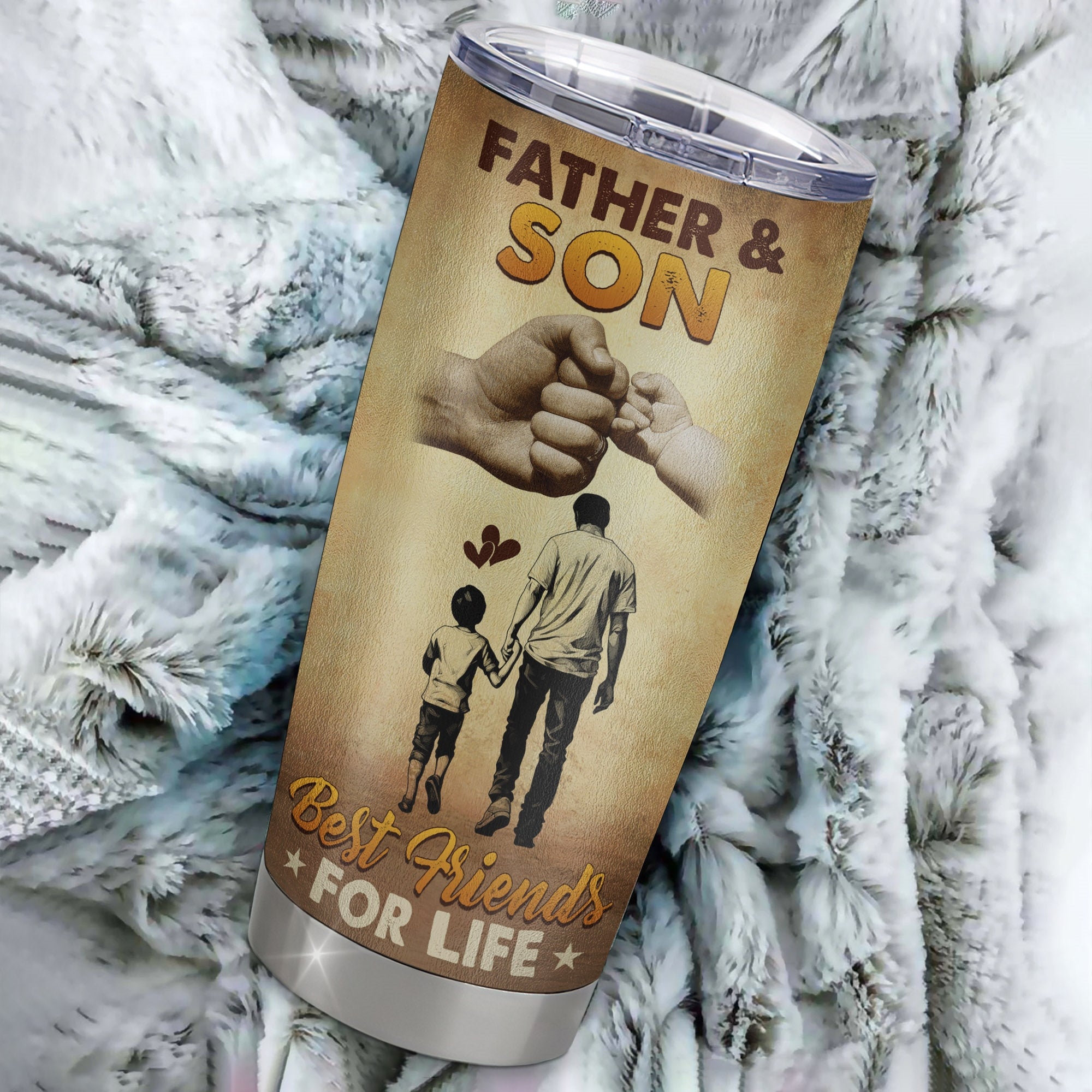 Personalized To My Dad Tumbler From Son Stainless Steel Cup Father And Son Best Friend For Life Dad Birthday Fathers Day Christmas Travel Mug | teecentury