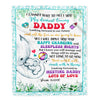 Personalized To My Daddy Blanket From Baby Name Elephant Happy Fathers Day My Dearest Loving Daddy New Father First Time Dad Customized Bed Fleece Blanket | teecentury