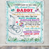 Personalized To My Daddy Blanket From Baby Name Elephant Happy Fathers Day My Dearest Loving Daddy New Father First Time Dad Customized Bed Fleece Blanket | teecentury