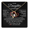 Forever Love Necklace 18K Yellow Gold Finish | 1 | Personalized To My Daughter Birthday Gifts From Mom Dad Mother Always Love You Daughter Necklace Gifts Jewelry Christmas Custom Gift Box Message Card | teecentury.myshopify