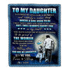 Personalized To My Daughter Blanket From Dad Father I Closed My Eyes For A Moment Daughter Birthday Graduation Christmas Customized Fleece Blanket | teecentury