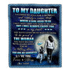Personalized To My Daughter Blanket From Mom Mother I Closed My Eyes For A Moment Daughter Birthday Graduation Christmas Customized Fleece Blanket | teecentury