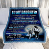 Personalized To My Daughter Blanket From Mom Mother I Closed My Eyes For A Moment Daughter Birthday Graduation Christmas Customized Fleece Blanket | teecentury