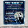Personalized To My Daughter Blanket From Mom Mother I Closed My Eyes For A Moment Daughter Birthday Graduation Christmas Customized Fleece Blanket | teecentury